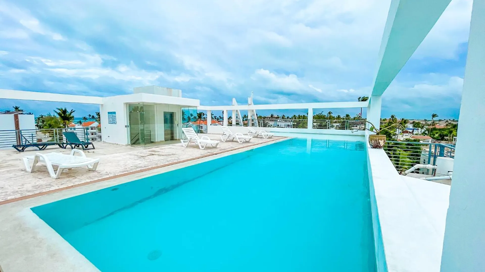Rooftop Pool Ducassi Stuios Suites Los Corales Hotel Beach Club & Spa Punta Cana Dominican Republic