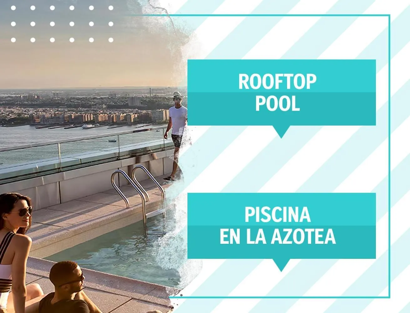 Rooftop Pool Ducassi Stuios Suites Los Corales Hotel Beach Club & Spa Punta Cana